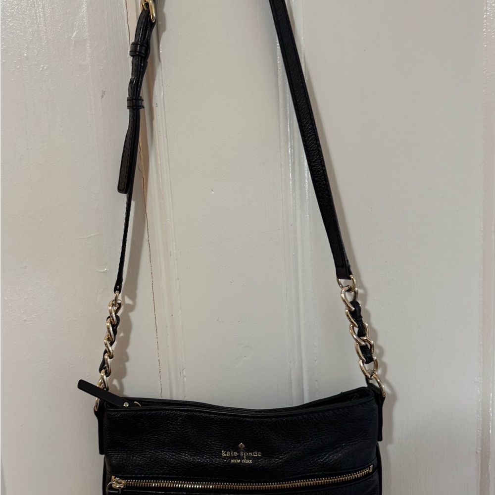 Kate Spade Black Crossbody Bag with Pebbled Leather - Picture 8 of 10